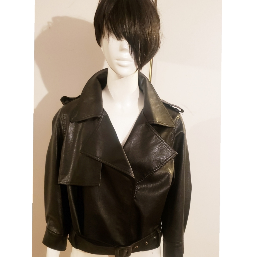 Evenuel Black Moto Jacket size L - Picture 1 of 5